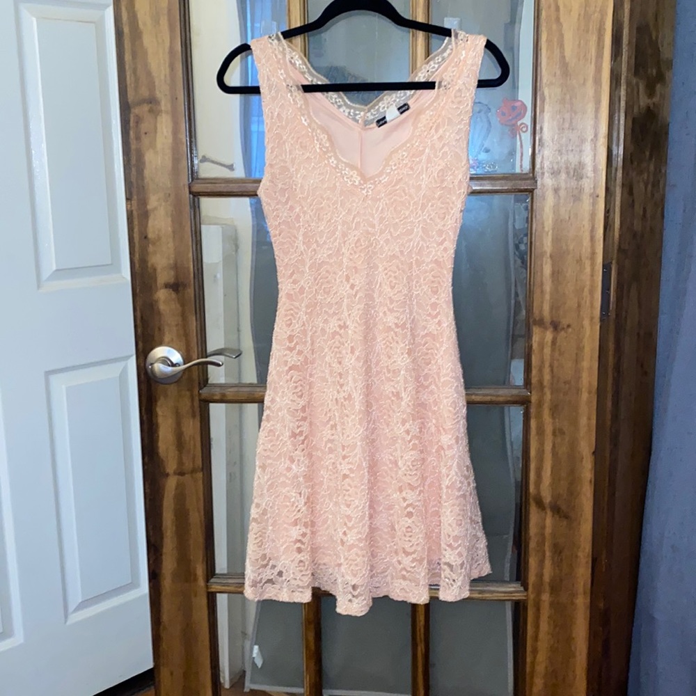 Pink lacey dress